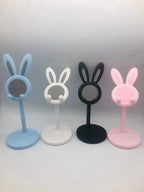Support de téléphone portable de bureau en forme de lapin de dessin animé mignon, support de téléphone réglable pour iPhone, iPad, Samsung, smartphone, support de table
