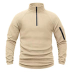 Vestes polaires tactiques pour hommes, vêtements militaires, vestes chaudes, pull à fermeture éclair, coupe-vent, sweat-shirt thermique de randonnée, manteaux épais