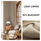 Rideaux de salon et de chambre à coucher sur mesure, épais, couleur unie, jacquard double face, occultants à 80%-90%, hauteur 310 cm