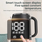 Bouilloire électrique thermostatique domestique 1,7 l, théière à conservation automatique de la chaleur, revêtement en acier inoxydable 304, Pot de santé 220V