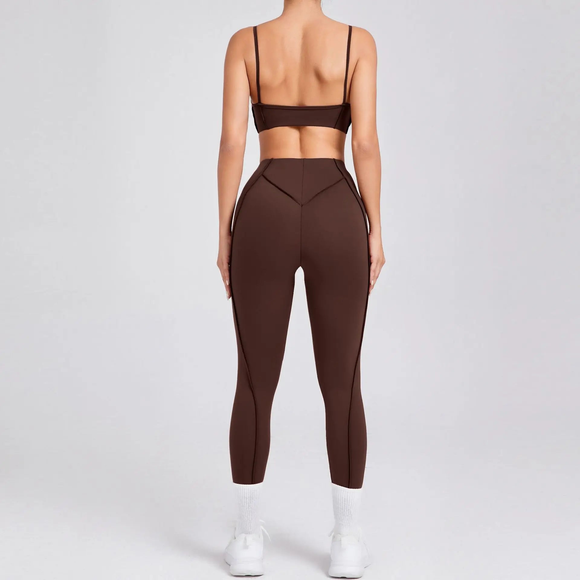 Ensemble de yoga pour femme, survêtement d'entraînement, legging athlétique imbibé, legging push-up de gym, soutien-gorge de fitness, vêtements de sport, vêtements actifs, nouveau
