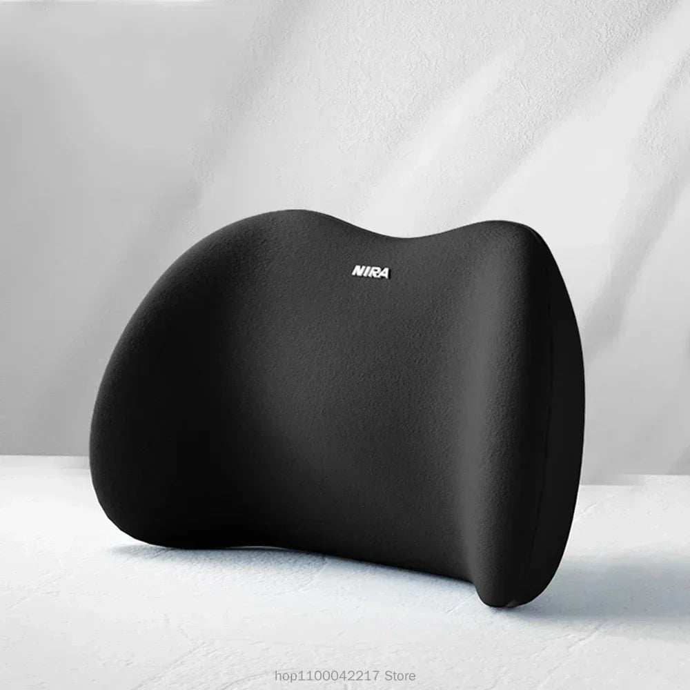 Coussin de siège de voiture ergonomique en mousse à mémoire de forme, adapté à toutes les saisons, appui-tête de voiture confortable, coussin lombaire ou appui-tête ou ensemble