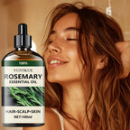 Huile essentielle de romarin 100 % pure, adaptée aux cheveux, au cuir chevelu et à la peau, à l'huile d'aromathérapie naturelle, nourrissante et revitalisante.