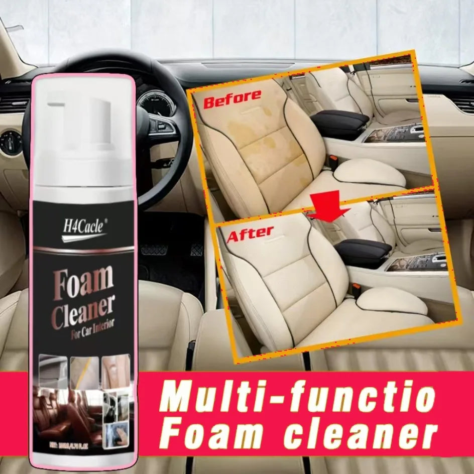 Nettoyant à mousse multifonctionnel, délimination et nettoyage des taches intérieures de voiture, siège en cuir, nettoyeur de mousse pour la maison, Spray d'entretien, lavage