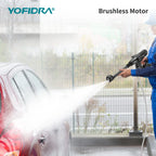 Nettoyeur haute pression sans fil YOFIDRA 6 en 1 200 bars, pistolet à eau pour voiture, nettoyeur domestique, pistolet de lavage pour batterie Makita.