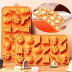 Moules d'halloween en Silicone pour chocolat 3D, moule gommeux, crâne, citrouille, chauve-souris, fantôme, chapeau de sorcière, araignée, pierre tombale