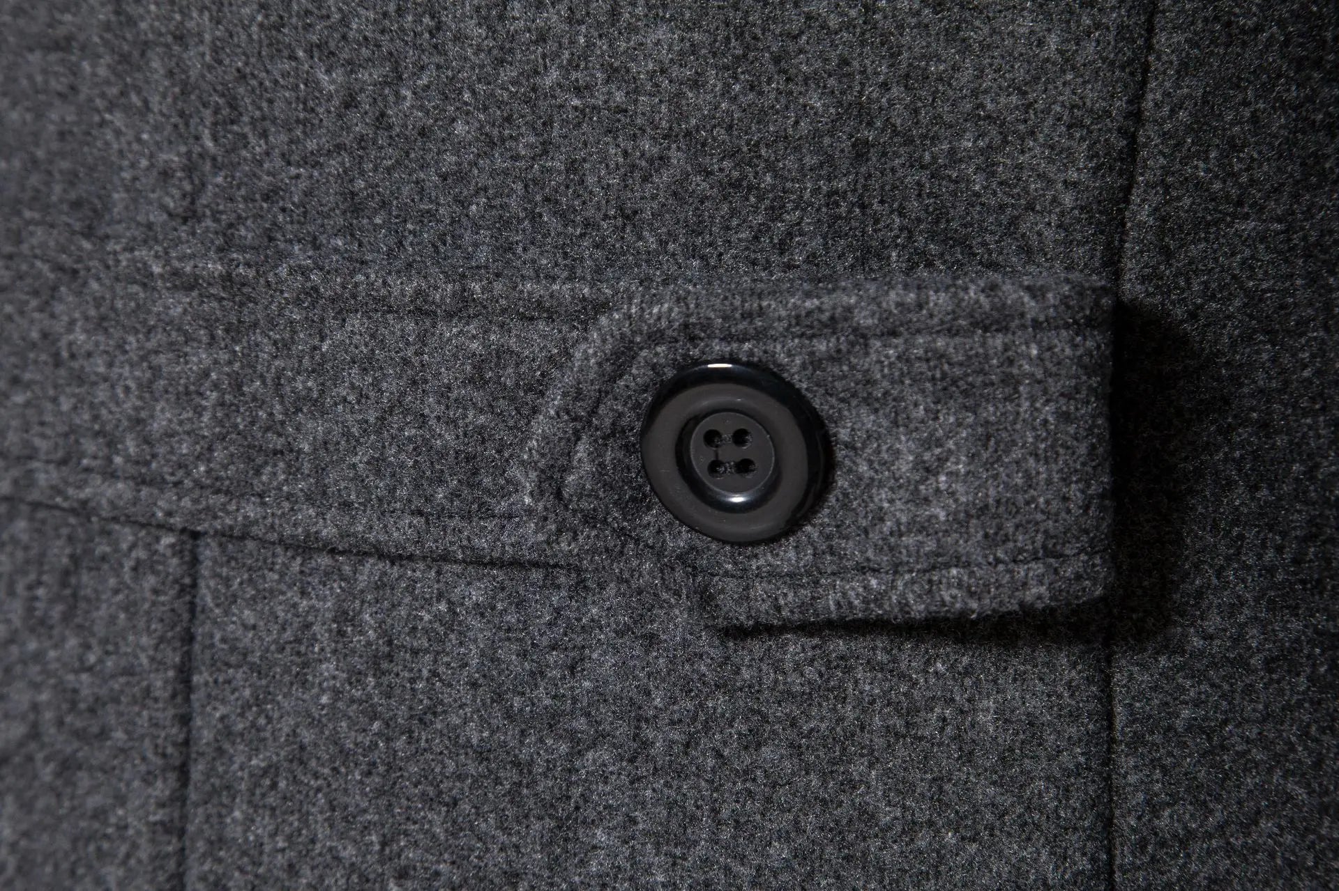 Coupe-vent long en laine à double boutonnage pour hommes, col rabattu, coupe couvertes, vêtements d'extérieur pour hommes, mode printemps, automne