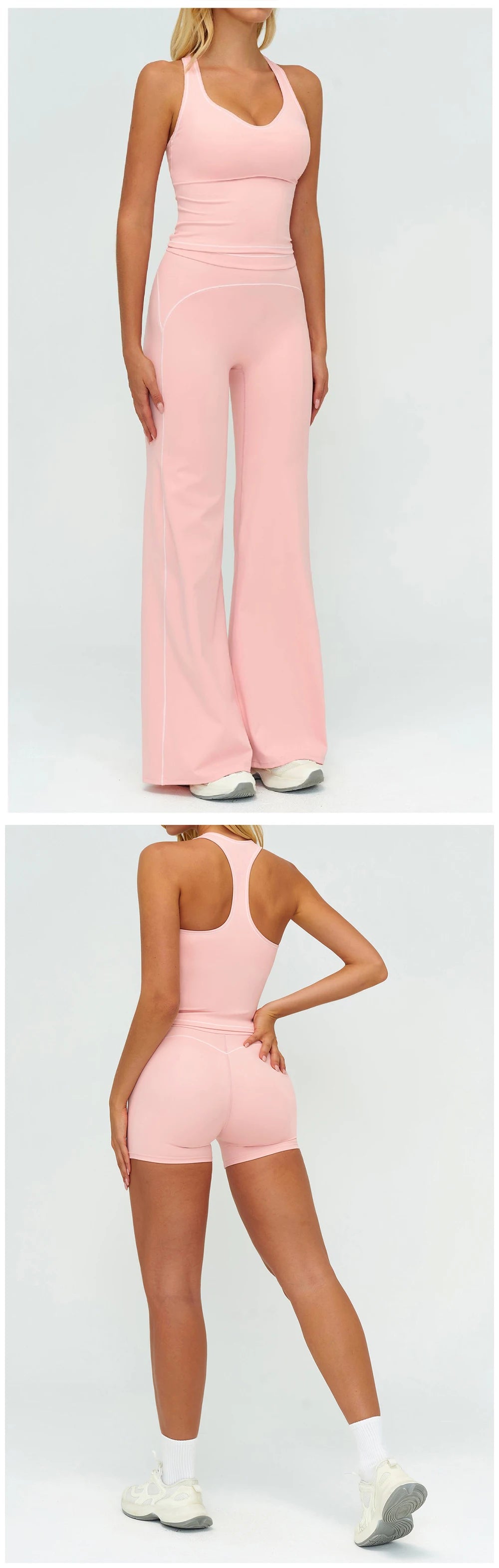 Ensemble de yoga 2 pièces pour femme, tenue de sport, vêtements de gym, ensemble soutien-gorge de sport et pantalon de course, vêtements de yoga et de sport pour femme
