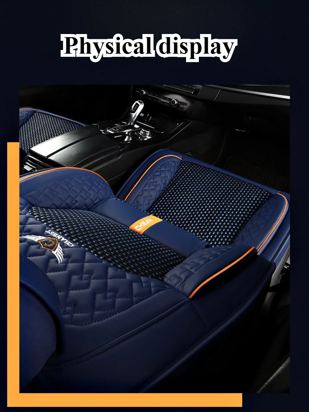 Coussin de siège auto ergonomique – Cuir Nappa et soie glacée, éponge haute résilience, confort toutes saisons pour la plupart des véhicules