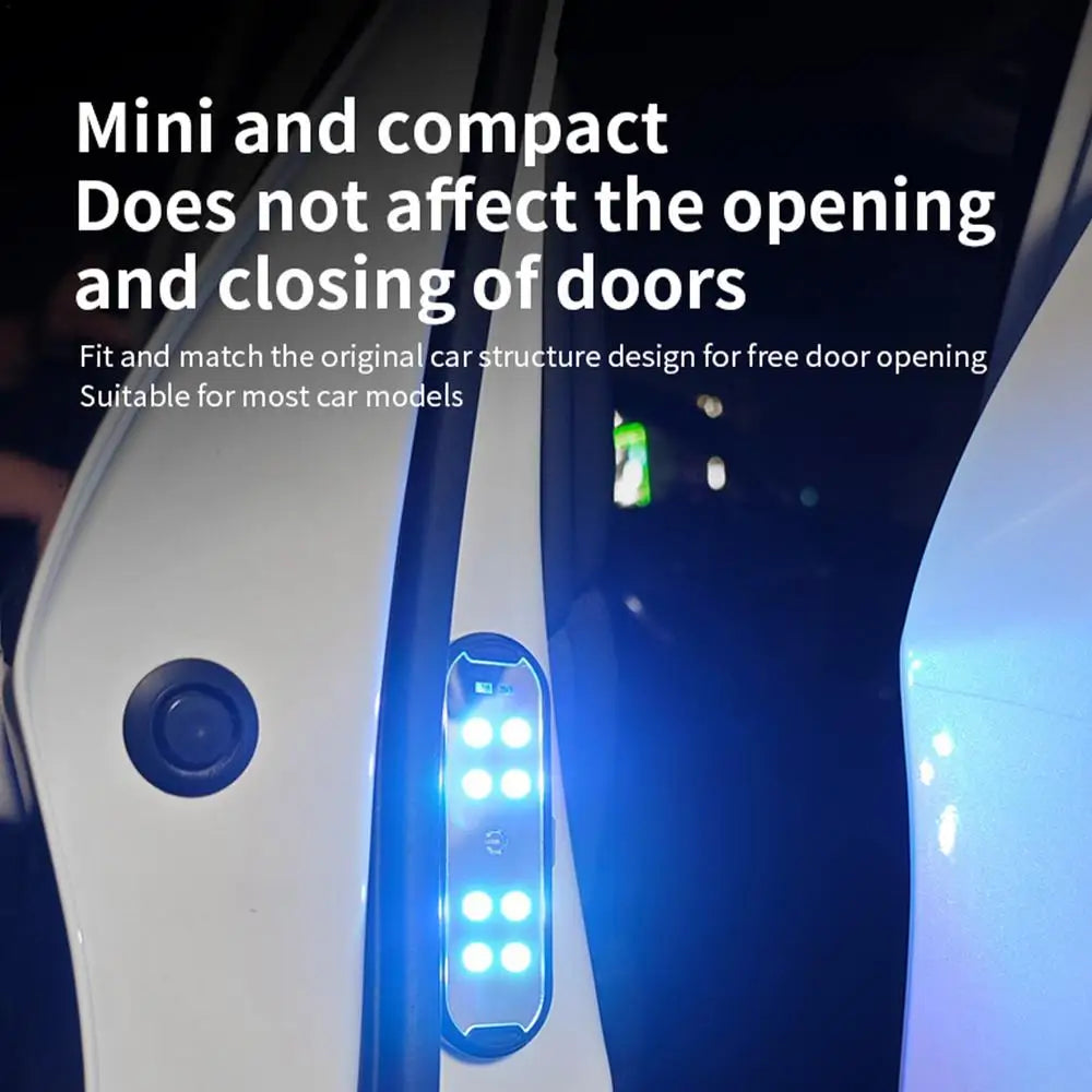 Éclairage ambiant voiture USB Rechargeable porte de voiture lumière bienvenue courtoisie lumière voiture atmosphère avertissement lampes coloré clignotant lumière