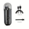 Tondeuse à cheveux pour nez et oreilles pour hommes, rechargeable par USB C, portable, charge rapide, kit de toilettage compact