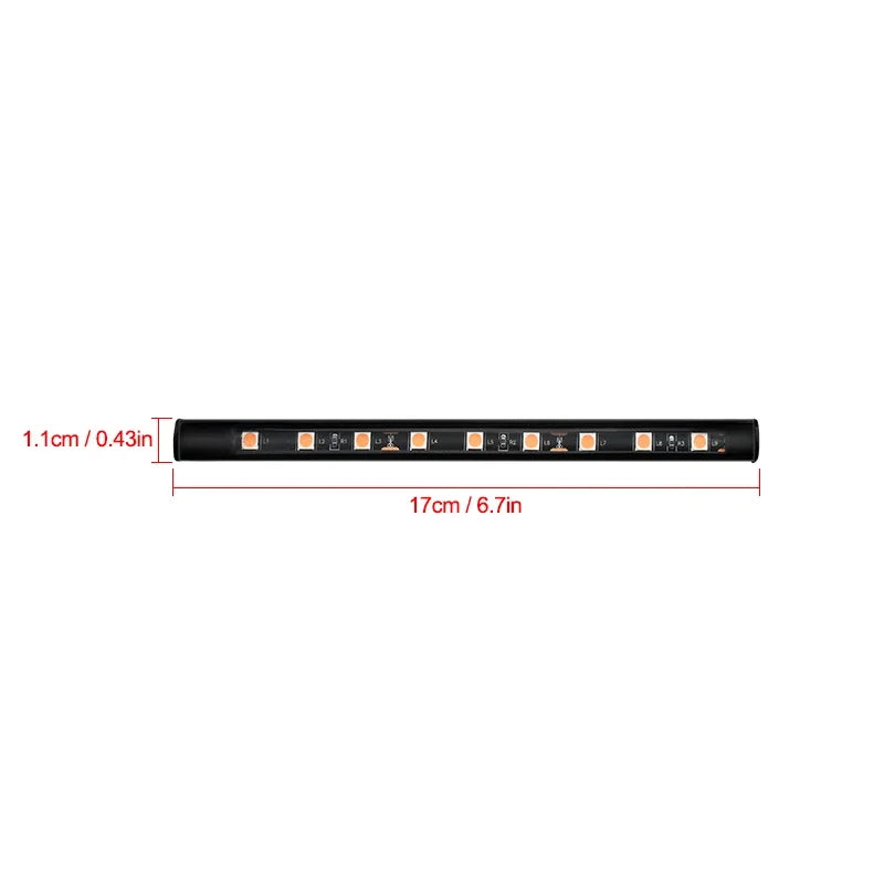 Lumière d'ambiance Led pour voiture, avec USB 5V, universelle, pour intérieur de voiture, éclairage de rétro-éclairage, néons décoratifs automobiles