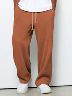 Pantalon de jogging décontracté pour homme 2026, coupe droite, taille élastique, jambe large, vêtements de sport pour homme, collection Printemps/Automne