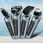 Rasoirs électriques étanches pour hommes, tondeuse électrique, support de rasoir, utilisation à sec, batterie aste, rasoirs à distance, machine de rasage