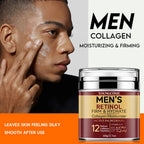Crème pour le visage raffermissante au rétinol pour homme, soin de la peau, hydratant, au collagène, éclaircissant, lisse, déformable, traitement
