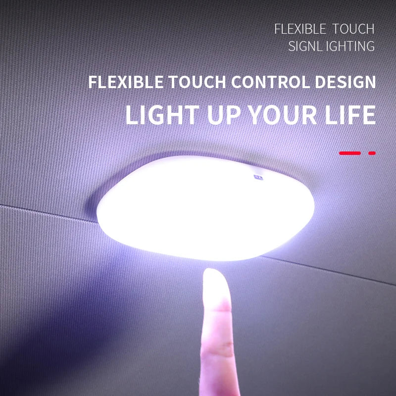 Lampe de lecture LED pour voiture, éclairage intérieur, éclairage de coffre, monté au plafond, intérieur et arrière, éclairage tactile