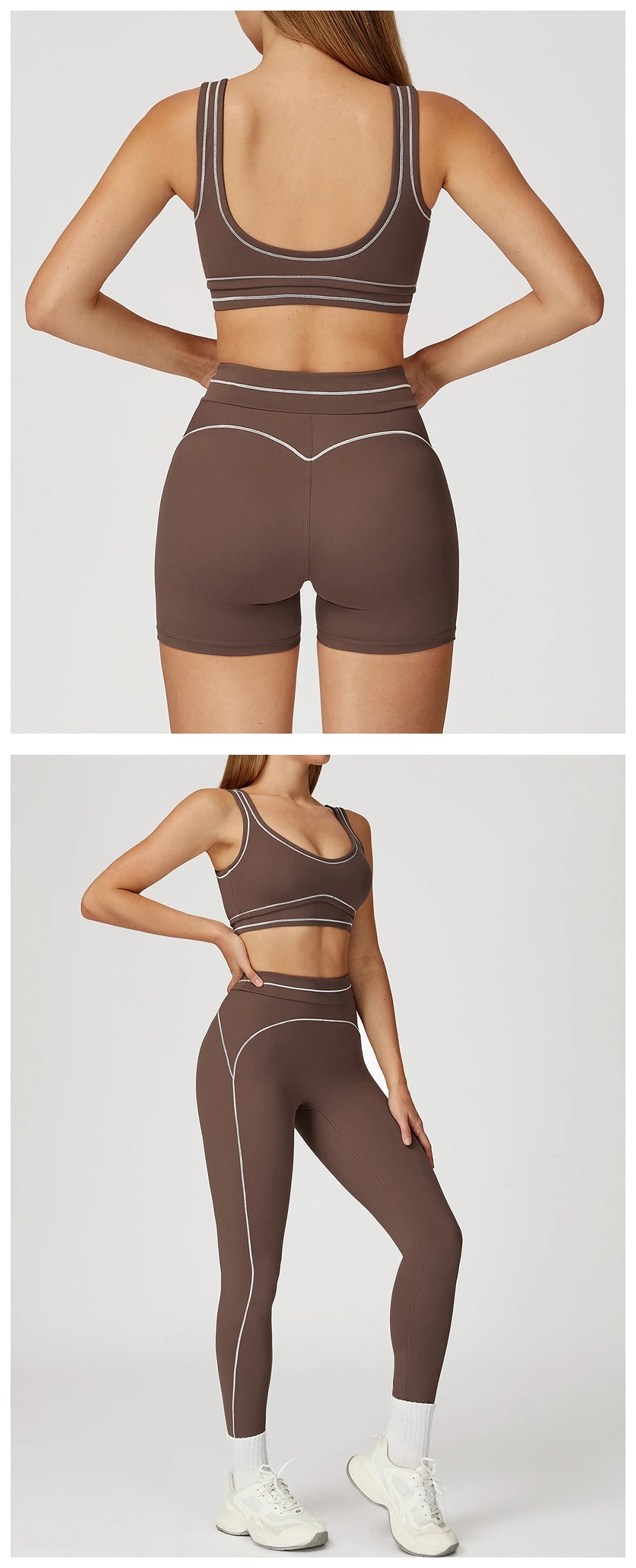 Ensemble de yoga 2 pièces pour femme, tenue de sport, vêtements de gym, ensemble soutien-gorge de sport et pantalon de course, vêtements de yoga et de sport pour femme