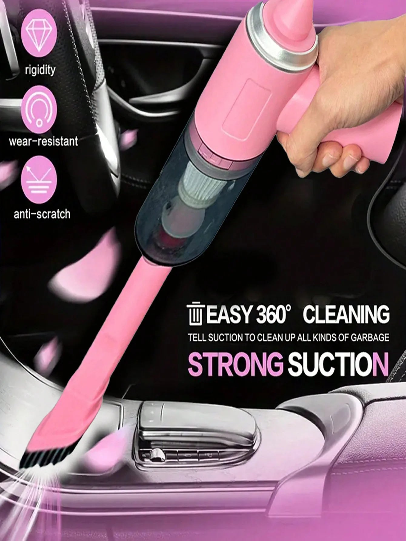 Aspirateur soufflant intégré pour voiture et ménage, chargement USB, aspirateur soufflant, petit, 3 en 1