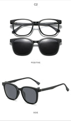 SENEVIEVE-Lunettes de soleil polarisées à clipser pour femmes, lunettes optiques de protection UV, anti-absorbe ouissement, délinquants personnalisés, TJ2192