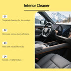 Nettoyant pour intérieur de voiture, élimine efficacement les taches de graisse de la poussière, nettoie les vernis du tableau de bord intérieur améliore la brillance, Agent de rénovation