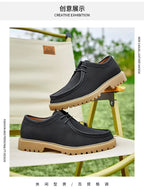 Chaussures de marche en cuir de vache pour hommes, mocassins décontractés à semelle Durable, à la mode, nouvelle collection printemps-automne 2026