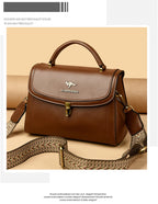 Sacs à bandoulière en cuir pour femmes, sacs à main de luxe pour dames, sac messager féminin, haute qualité, 2026