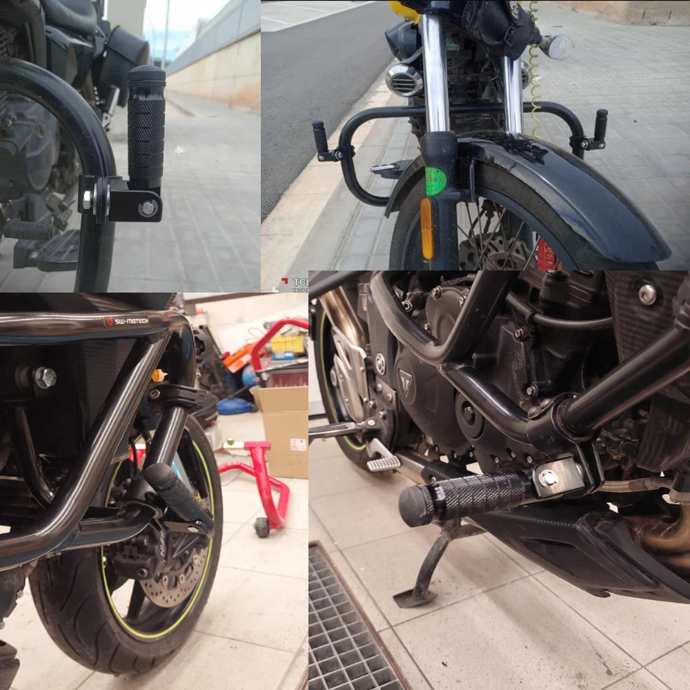 POUR CFMOTO CF 800MT 650MT MT800 MT 650 800 MT accessoires de motocicleta estriberas avant de carretera abrazaderas de repos