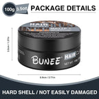 Pâte à cheveux finition mate pour hommes, à base d'eau, Texture mate, coiffeur, pommade en argile, idéale pour tous les cheveux masculins