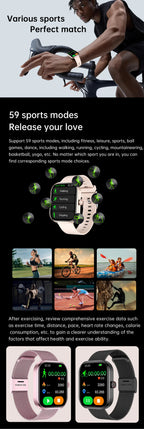 Nouvelles Montres Connectées 2026 pour Femmes, Écran Tactile Complet, Appel Bluetooth, Étanche, Suivi Sportif et de Fitness, Montres Intelligentes pour Hommes et Femmes