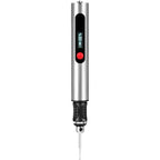Stylo de gravure électrique multifonctionnel, outil 10W, Kit de Machine à polir, Kit de charge longue durée, accessoires, écran LCD