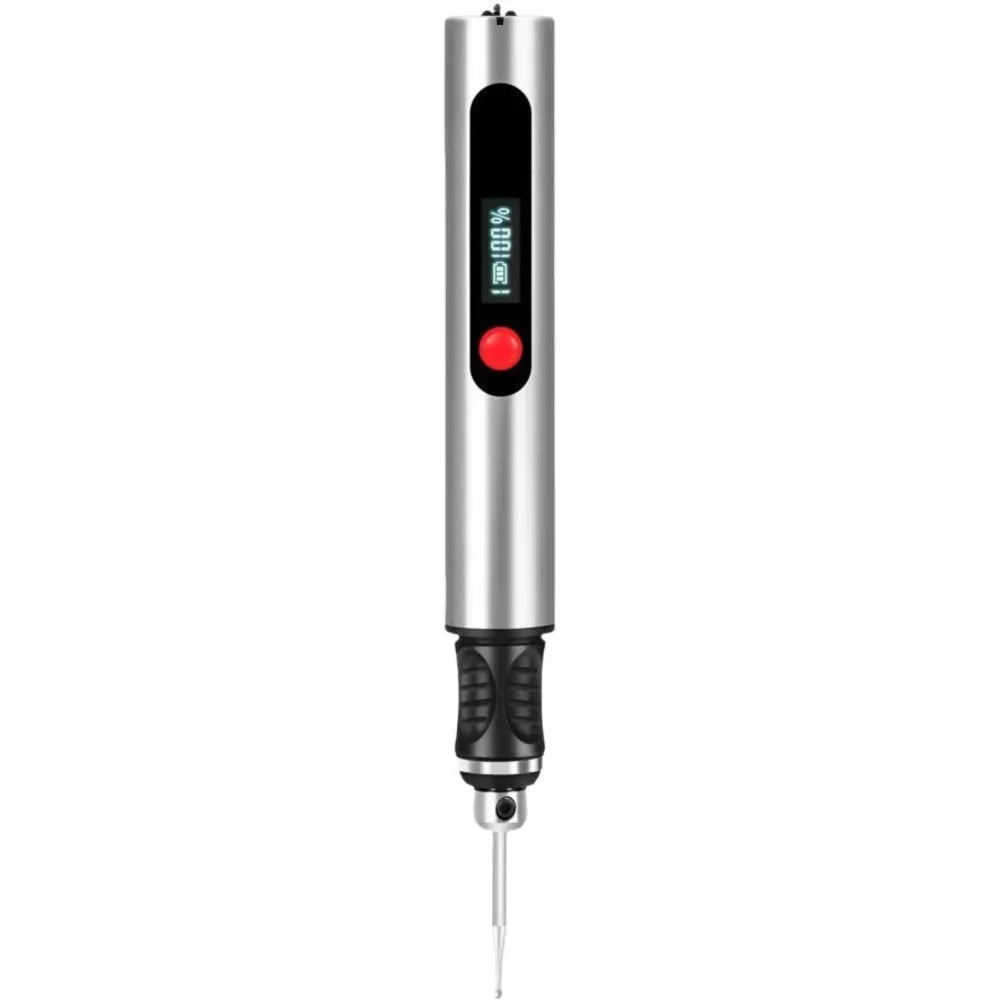 Stylo de gravure électrique multifonctionnel, outil 10W, Kit de Machine à polir, Kit de charge longue durée, accessoires, écran LCD