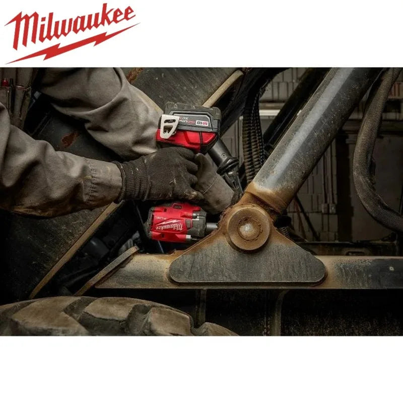 Milwaukee – clé électrique sans fil 400N, sans balais, 1/2, pour réparation de voitures et de camions, tournevis, perceuse à percussion, rechargeable, pour batterie 18V