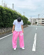 Streetwear Y2K décontracté Baggy pantalons de survêtement cordon pantalon de sport cardigan à fermeture éclair mode impression numérique à capuche hommes femmes ensemble de rue