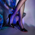 Escarpins classiques à talons hauts pour femmes, chaussures d'automne en cuir souple, Sexy, à fond rouge, pour Banquet et mariage