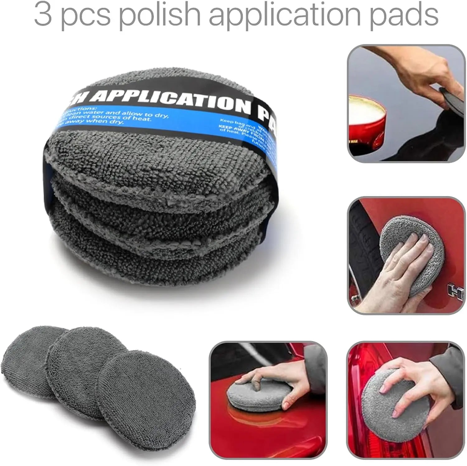 Kit de livres de lavage de voiture en microcarence, ensemble de livres de détail, outils de lavage intérieurs et extérieurs, 9 pièces