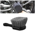 Brosse à manche court pour livres de roue de voiture, brosse de lavage de jante d'opathie, ensemble d'accessoires d'entretien de livres de véhicules