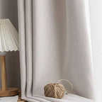 Rideaux en chenille beige épais à chevrons sur mesure pour salon, salle à manger, chambre à coucher – Décoration occultante de luxe et tendance