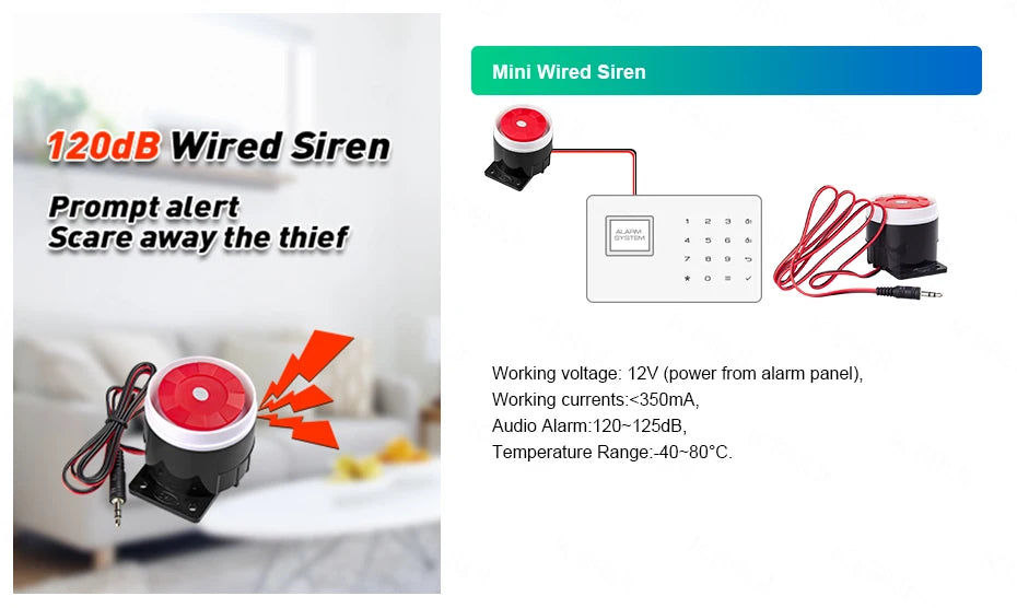KERUI W184-Capteur de mouvement intelligent Tuya, 4G, WiFi, 101 unité de système d'alarme, sans fil, compatible Alexa, anti-cambriolage, contrôle à domicile