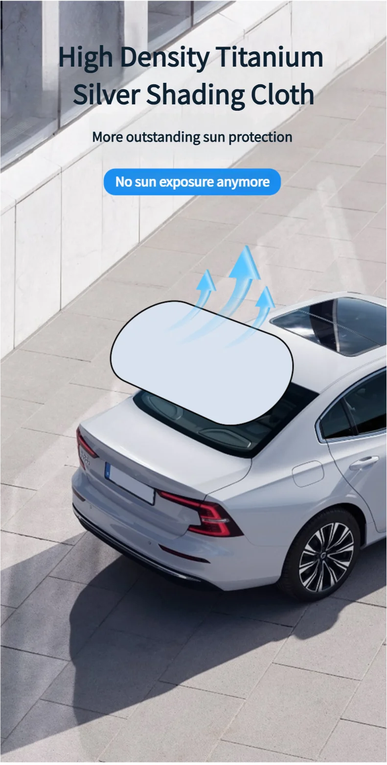 Pare-soleil réfléchissant UV pour voiture, pare-brise arrière, Protection solaire, Isolation thermique, rideaux de confidentialité pour voiture, rangement pliable