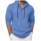 Sweat à capuche à manches longues pour hommes, chemise à boutons, décontractée, plage, Yoga, surdimensionné, chemises décontractées pour hommes, ample