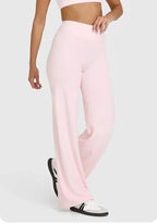 2026 décontracté Fiess jambe droite pour les femmes doux respirant sans gêner Leggings cravates Yoga pantalons de sport à jambes larges