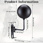 Multifonctionnel Porte-casque Rotatif à 180° Casque de moto Accessoires moto Crochet à griffes Fixé au mur à suspendre Chapeau Veste