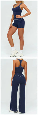 Ensemble de yoga 2 pièces pour femme, tenue de sport, vêtements de gym, ensemble soutien-gorge de sport et pantalon de course, vêtements de yoga et de sport pour femme