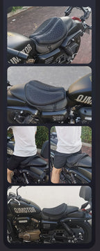 Coussin de siège de moto 3D en nid d'abeille antidérapant, coussin de siège en gel pour moto, coussin de siège pour soulager la pression, accessoires de moto