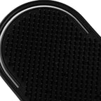 Peigne à shampoing de poche pour hommes, 1 pièce, barbe, moustache, paume, cuir chevelu, Massage, soins capillaires noirs, brosse Portable de voyage, outils de coiffure