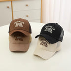 Casquette de Baseball en maille avec lettres brodées pour enfants, chapeau d'été pour bébé, garçon et fille, en coton, à rabat, Hip Hop, chapeau de pêche