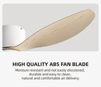FUMANJIA Ventilateur de plafond CC ultra fin avec télécommande – Silencieux à 6 vitesses, 3 pales ABS, idéal pour les plafonds bas et les espaces minimisés (sans lumière)