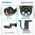 Nettoyeur haute pression sans fil YOFIDRA 6 en 1 200 bars, pistolet à eau pour voiture, nettoyeur domestique, pistolet de lavage pour batterie Makita.
