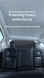 Pare-soleil réfléchissant UV pour voiture, pare-brise arrière, Protection solaire, Isolation thermique, rideaux de confidentialité pour voiture, rangement pliable