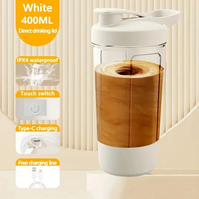 Nouveau : Bouteille mélangeuse automatique électrique pour protéines en poudre, shaker, mélangeur, bouteille à secouer, bouilloire à lait et café pour accessoires de cuisine
